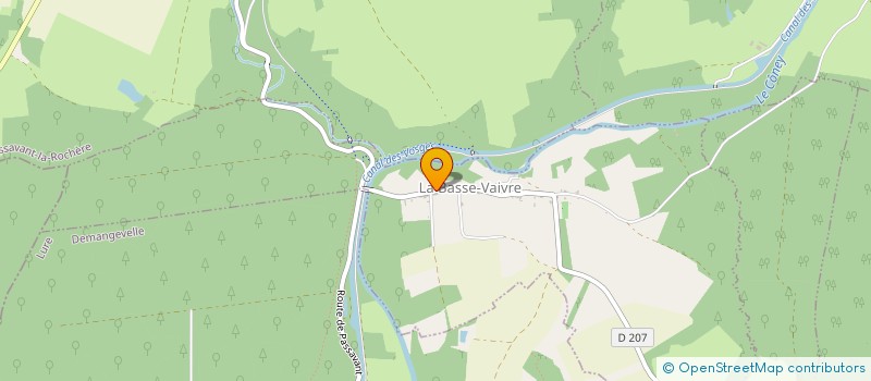 localisation de l'entreprise MONSIEUR CEDRIC RAUBER  LA BASSE-VAIVRE