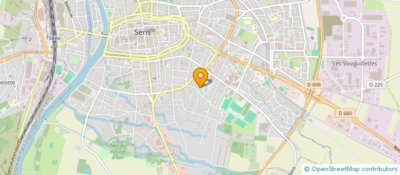 localisation de l'entreprise MONSIEUR CEDRIC RAUDIN  SENS