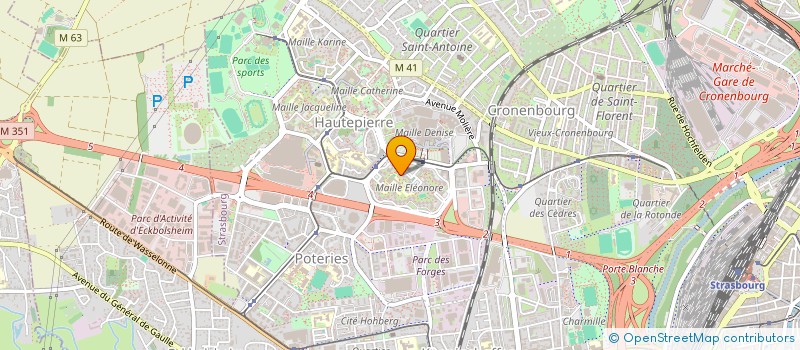 localisation de l'entreprise MONSIEUR CEDRIC RAULE  STRASBOURG