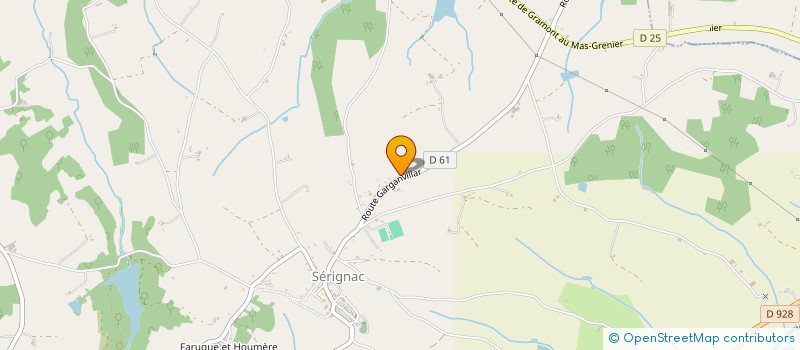 localisation de l'entreprise MONSIEUR CEDRIC RAZALI  SERIGNAC