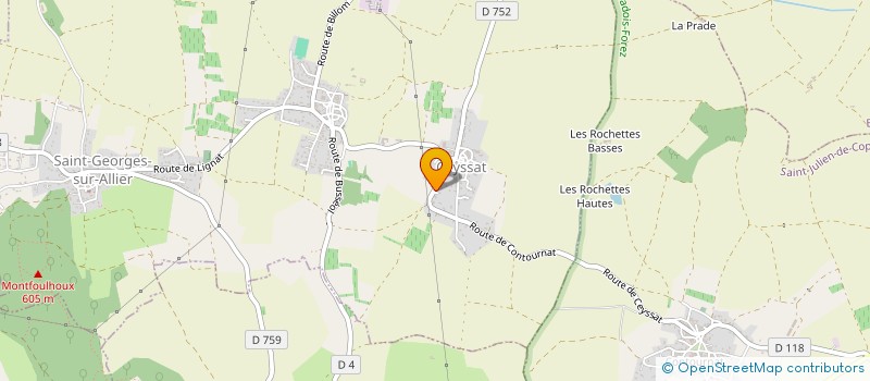 localisation de l'entreprise MONSIEUR CEDRIC RENARD  SAINT-GEORGES-SUR-ALLIER