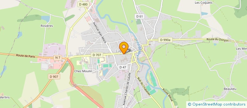 localisation de l'entreprise MONSIEUR CEDRIC RENOUX  LAPALISSE