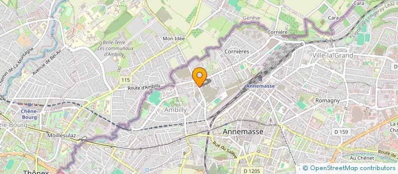 localisation de l'entreprise MONSIEUR CEDRIC RICCI à ANNECY