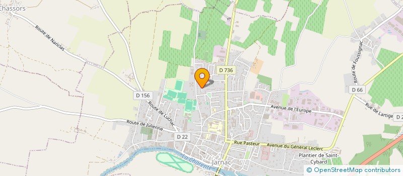 localisation de l'entreprise MONSIEUR CEDRIC RIFFAUD à JARNAC
