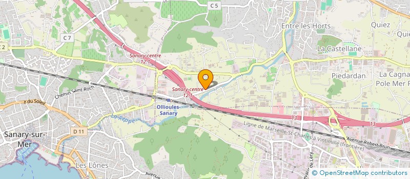 localisation de l'entreprise MONSIEUR CEDRIC RIPERT  OLLIOULES