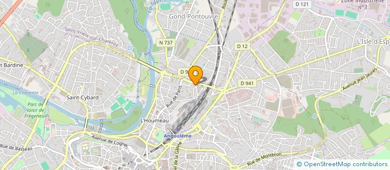 localisation de l'entreprise MONSIEUR CEDRIC RITZ à ANGOULEME