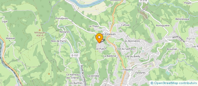 localisation de l'entreprise MONSIEUR CEDRIC RIVEMALE  DECAZEVILLE