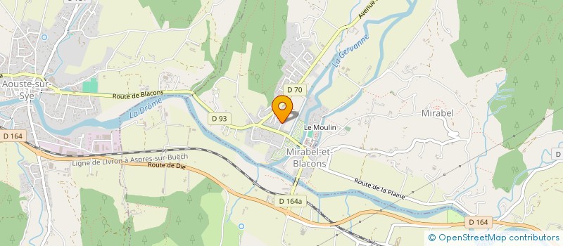 localisation de l'entreprise MONSIEUR CEDRIC RIVOIRE  MIRABEL-ET-BLACONS