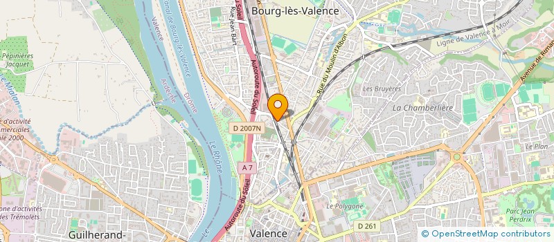 localisation de l'entreprise MONSIEUR CEDRIC ROBERT  BOURG-LES-VALENCE