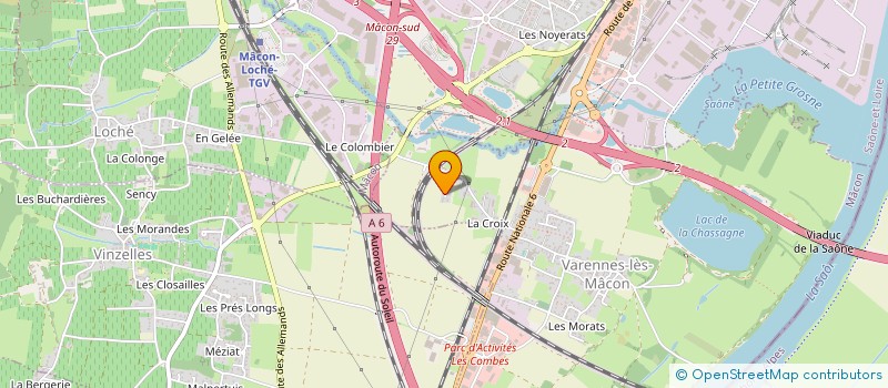 localisation de l'entreprise MONSIEUR CEDRIC ROBIN à VARENNES-LES-MACON