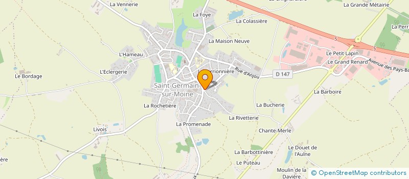 localisation de l'entreprise MONSIEUR CEDRIC ROBIN à SEVREMOINE