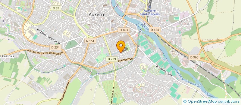 localisation de l'entreprise MONSIEUR CEDRIC ROBIN à AUXERRE