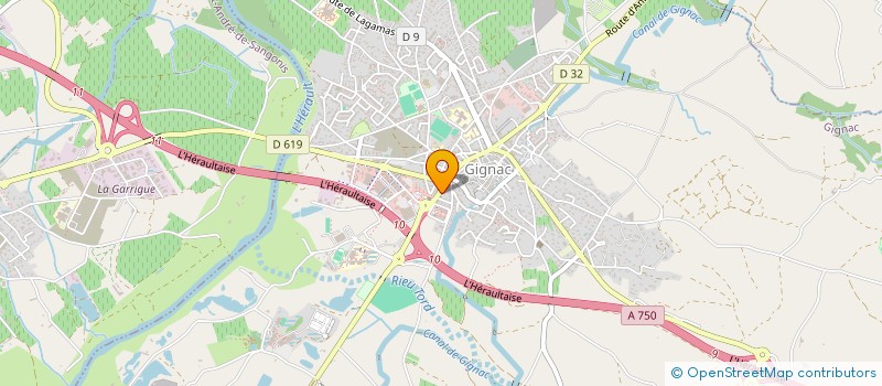 localisation de l'entreprise MONSIEUR CEDRIC ROBLES  GIGNAC