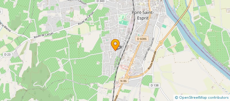localisation de l'entreprise MONSIEUR CEDRIC ROCHE à PONT-SAINT-ESPRIT