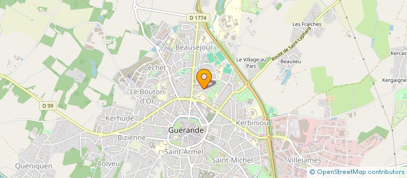 localisation de l'entreprise MONSIEUR CEDRIC ROCHER  GUERANDE