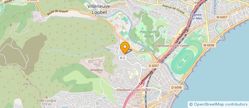 localisation de l'entreprise MONSIEUR CEDRIC ROLANT à VILLENEUVE-LOUBET