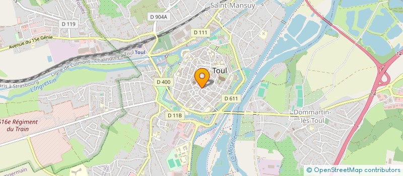 localisation de l'entreprise MONSIEUR CEDRIC ROLLIN  TOUL