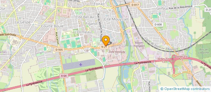 localisation de l'entreprise MONSIEUR CEDRIC RONGEAU  TARBES