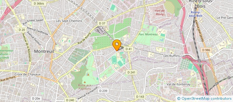 localisation de l'entreprise MONSIEUR CEDRIC ROSSI à MONTREUIL