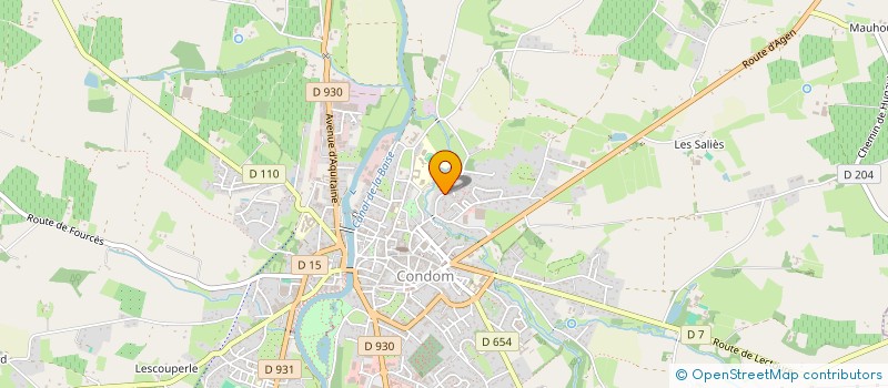 localisation de l'entreprise MONSIEUR CEDRIC ROSSI  CONDOM