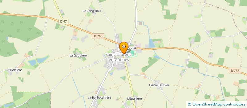 localisation de l'entreprise MONSIEUR CEDRIC ROSSIGNOL  SAINT-LAURENT-EN-GATINES