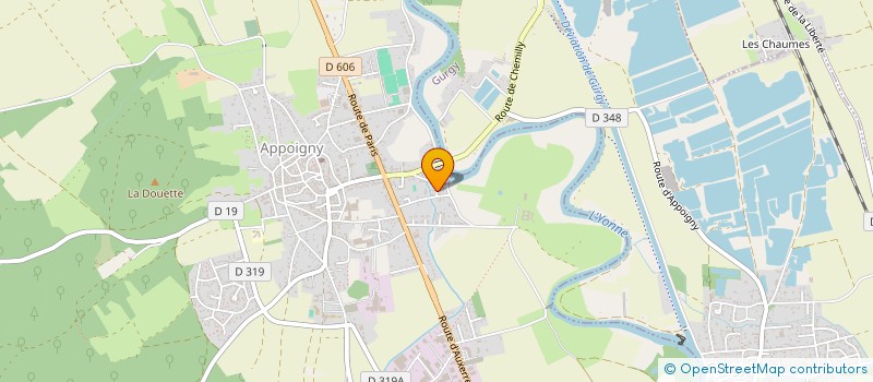 localisation de l'entreprise MONSIEUR CEDRIC ROTILIO  APPOIGNY