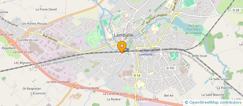 localisation de l'entreprise MONSIEUR CEDRIC ROUILLE  LAMBALLE-ARMOR