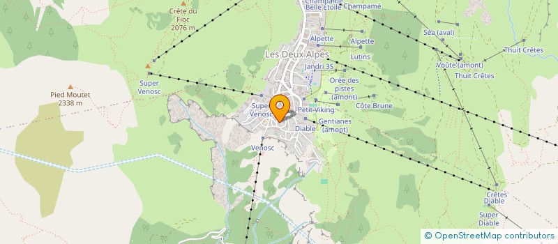 localisation de l'entreprise MONSIEUR CEDRIC ROUSSET  LES DEUX ALPES