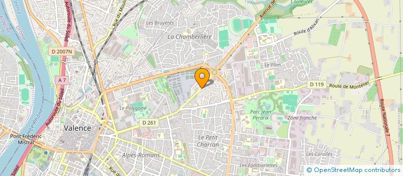 localisation de l'entreprise MONSIEUR CEDRIC ROUX à VALENCE