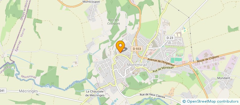 localisation de l'entreprise MONSIEUR CEDRIC ROYER  MONTMIRAIL