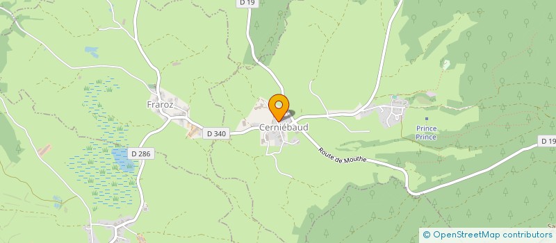 localisation de l'entreprise MONSIEUR CEDRIC ROYET  CERNIEBAUD