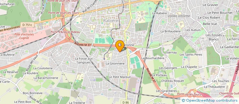 localisation de l'entreprise MONSIEUR CEDRIC ROYNETTE à JOUE-LES-TOURS