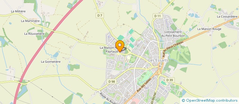 localisation de l'entreprise MONSIEUR CEDRIC RUFFIER  ESSARTS-EN-BOCAGE