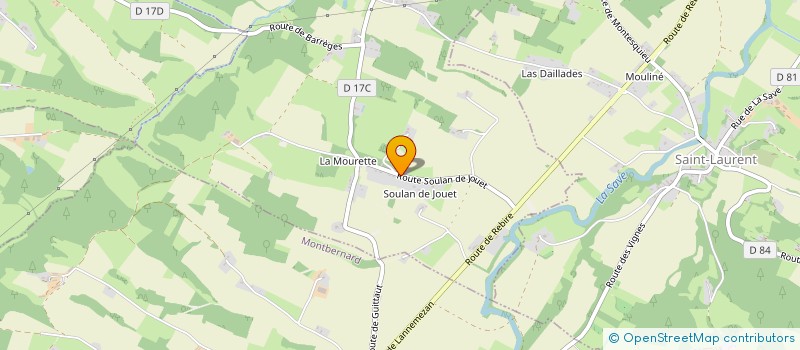 localisation de l'entreprise MONSIEUR CEDRIC RUIZ  MONTESQUIEU-GUITTAUT