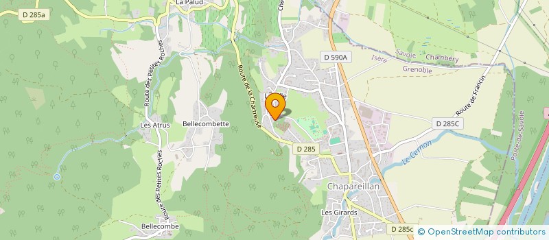 localisation de l'entreprise MONSIEUR CEDRIC RUMIANO  CHAPAREILLAN