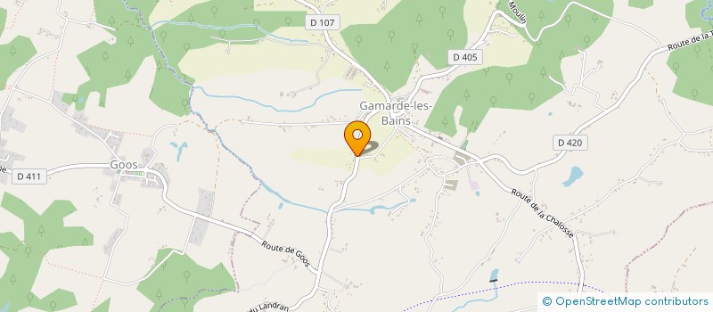 localisation de l'entreprise MONSIEUR CEDRIC SABAUD  GAMARDE-LES-BAINS