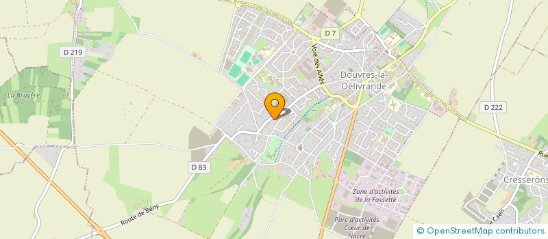 localisation de l'entreprise MONSIEUR CEDRIC SABINE  DOUVRES-LA-DELIVRANDE