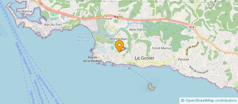 localisation de l'entreprise MONSIEUR CEDRIC SACCARD à LE GOSIER