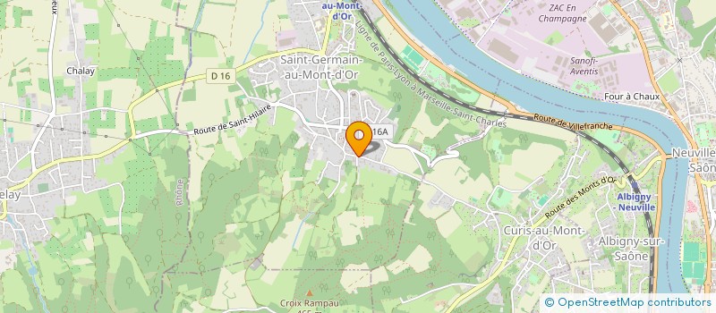 localisation de l'entreprise MONSIEUR CEDRIC SALOMON  SAINT-GERMAIN-AU-MONT-D'OR