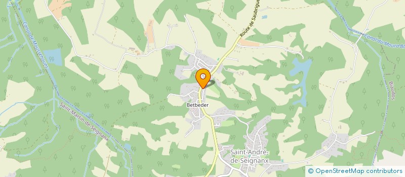 localisation de l'entreprise MONSIEUR CEDRIC SALOMON  SAINT-ANDRE-DE-SEIGNANX