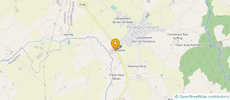 localisation de l'entreprise MONSIEUR CEDRIC SANTER  PLOUEGAT-GUERAND