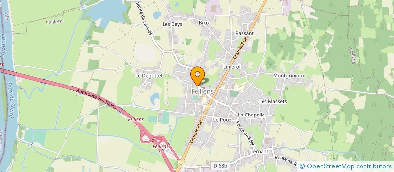 localisation de l'entreprise MONSIEUR CEDRIC SANTIER  FEILLENS