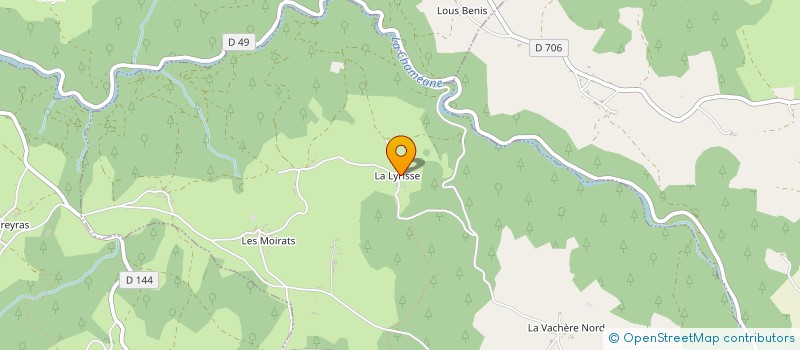 localisation de l'entreprise MONSIEUR CEDRIC SAUVADET  LE VERNET-CHAMEANE