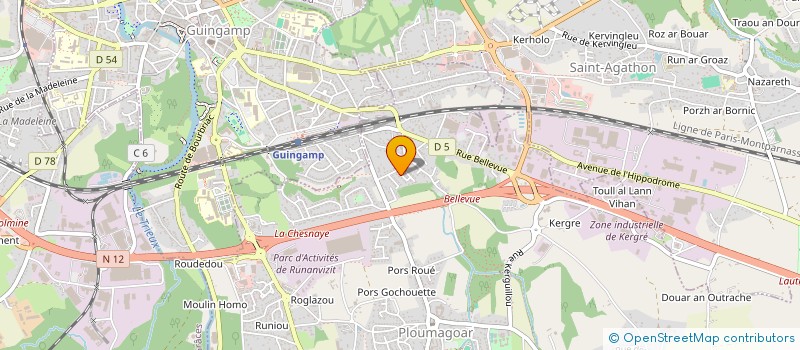 localisation de l'entreprise MONSIEUR CEDRIC SCELLIER  PLOUMAGOAR