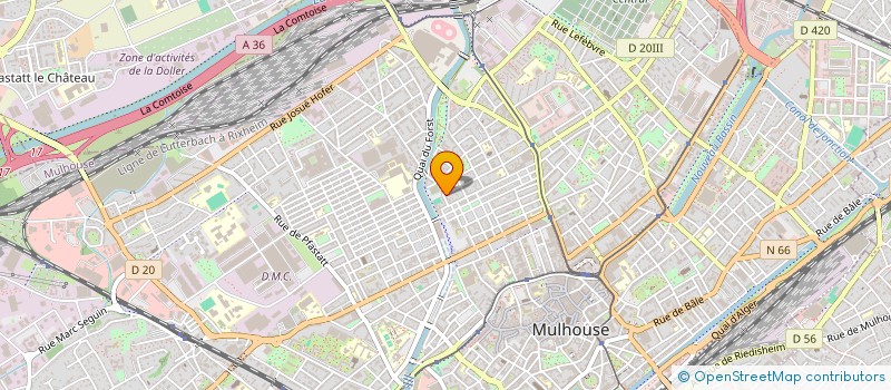 localisation de l'entreprise MONSIEUR CEDRIC SCHREIBER  MULHOUSE