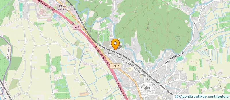 localisation de l'entreprise MONSIEUR CEDRIC SCOZZARO  PIOLENC