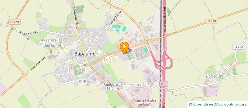 localisation de l'entreprise MONSIEUR CEDRIC SELLIER  BAPAUME