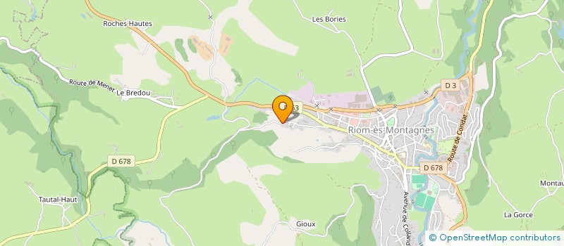 localisation de l'entreprise MONSIEUR CEDRIC SELZER à RIOM-ES-MONTAGNES