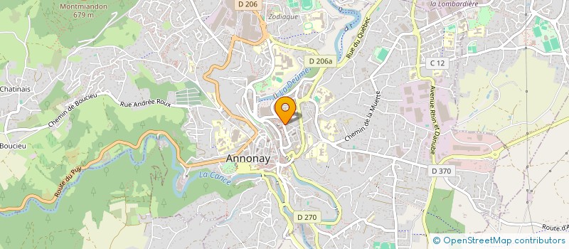 localisation de l'entreprise MONSIEUR CEDRIC SENG  ANNONAY