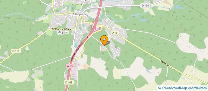 localisation de l'entreprise MONSIEUR CEDRIC SIERRA  MAGESCQ